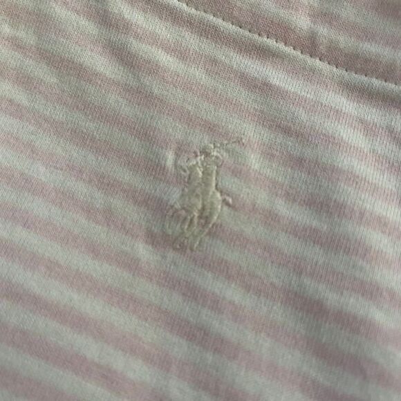 Polo Golf Ralph Lauren Pink Stripe Cotton Polo Shirt XL - Picture 6 of 6